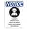 Signmission OSHA Sign, Hearing Protection, 14in X 10in Aluminum, 10" W, 14" H, Portrait, OS-NS-A-1014-V-13410 OS-NS-A-1014-V-13410 - alternate 1